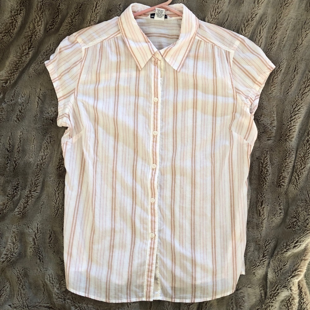 Abercrombie & Fit striped button down Sz L